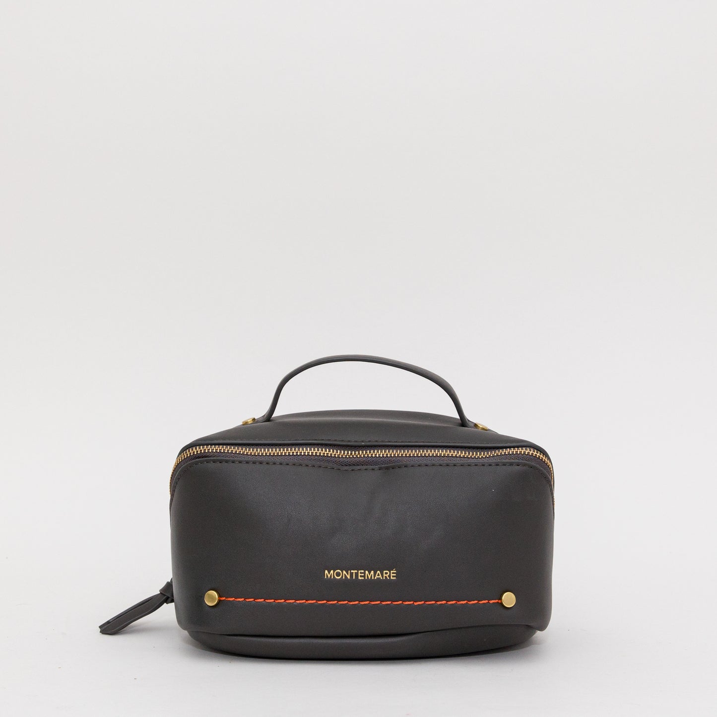 Montemaré Vegan Leather Foldout Toiletry Case in Slate